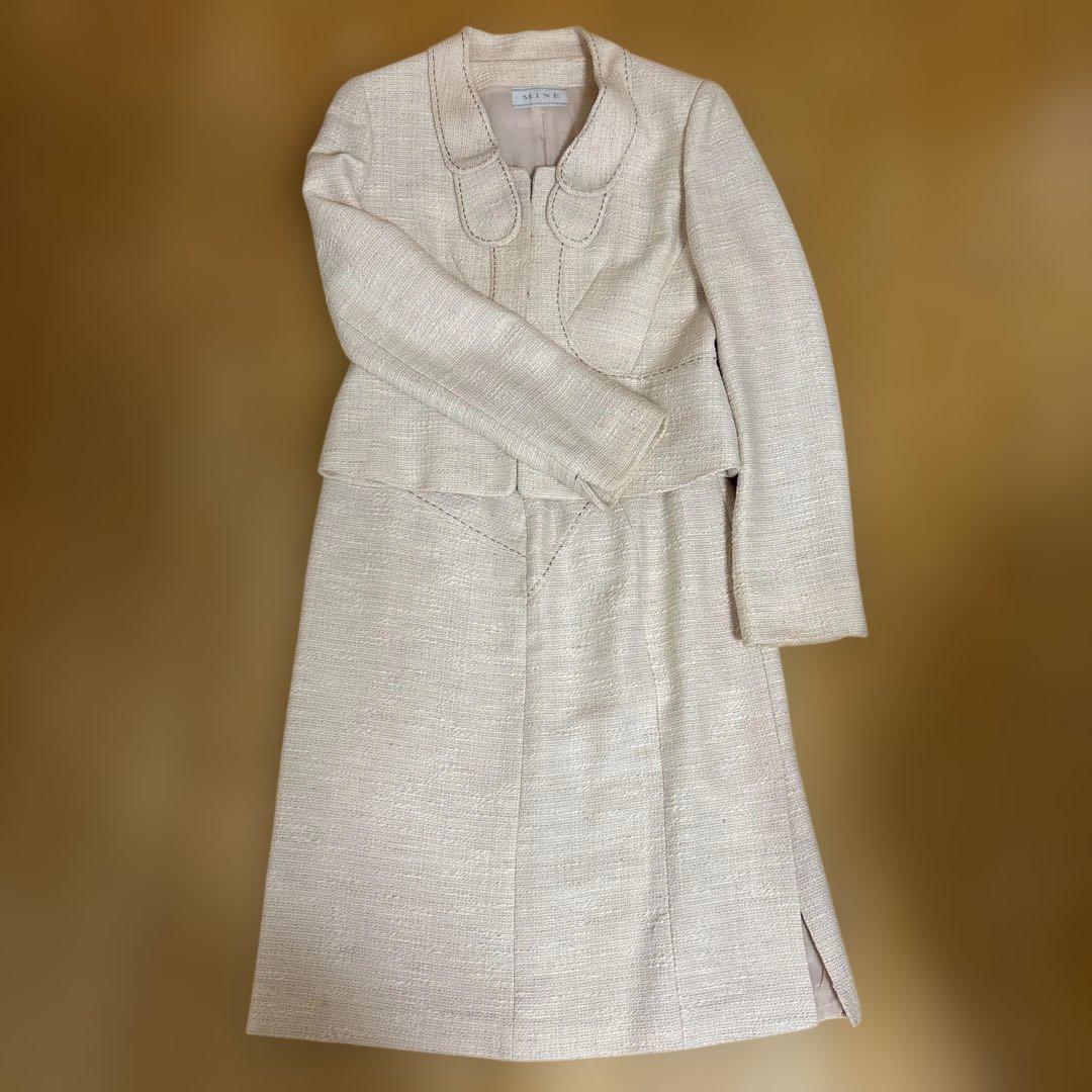 ツイード風 ジャケット スカート セット