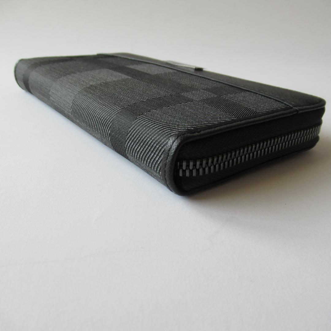 ブラックレーベルクレストブリッジ シャドーラウンドジップウォレット / 長財布