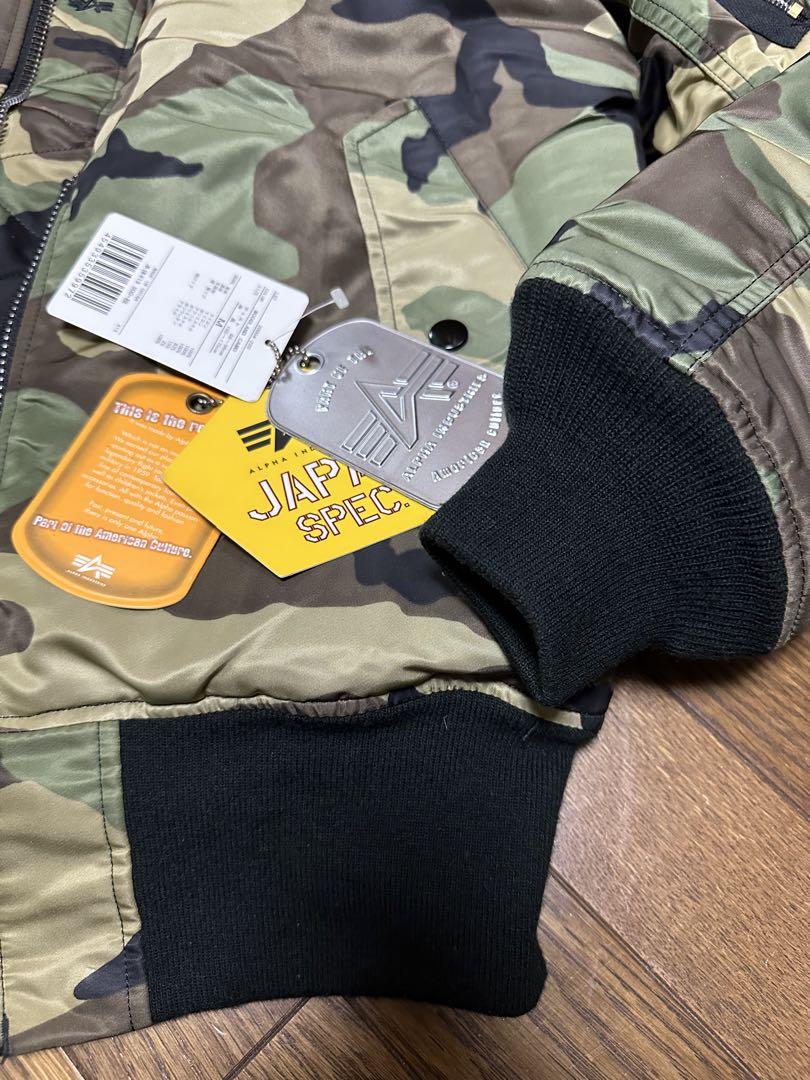 美品　アルファ ALPHA MA-1 WOODLAND CAMO Mサイズ