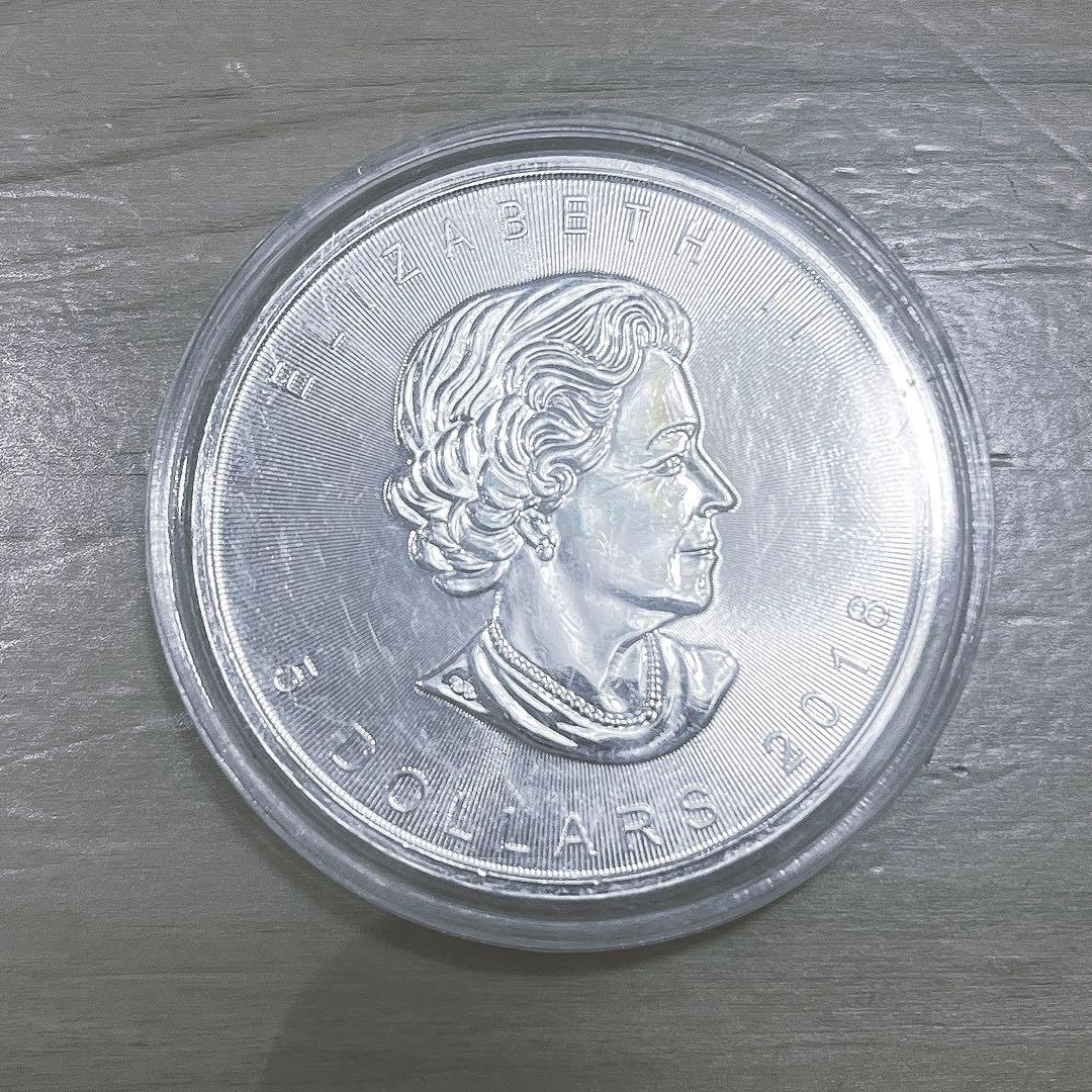 カナダ メイプルリーフ　エリザベス女1オンス 純銀99.99% 2018年 カナダ メイプルリーフ エリザベス女1オンス 純銀99.99%コイン