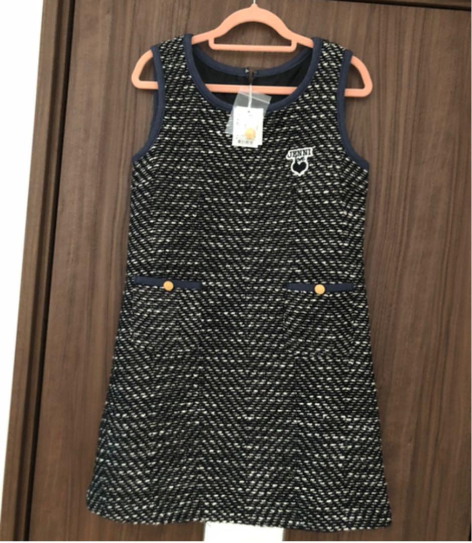 新品タグ付　JENNI❤️ツィード柄　アンサンブル　150cm