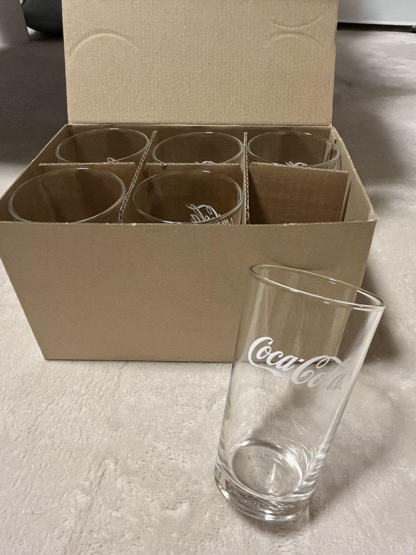 Coca-Cola ロゴ入りグラス 6個セット コカコーラ 非売品