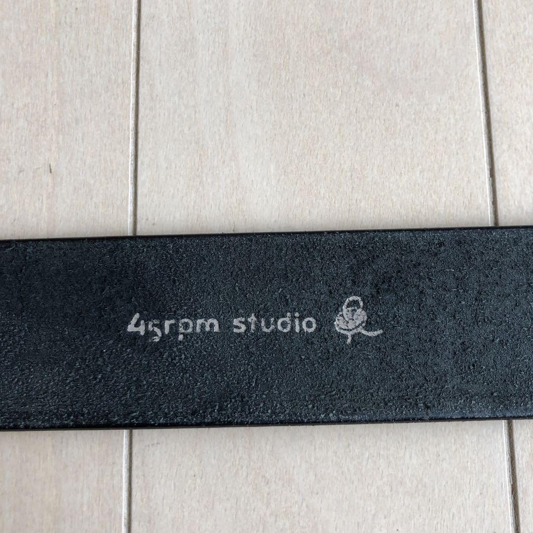 45rpm フォーティファイブアールピーエム　ベルト　レザー　黒　中古美品