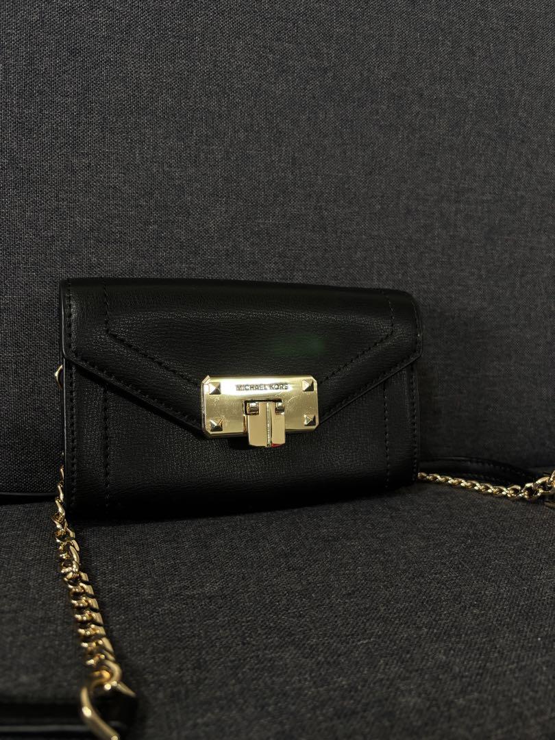 【未使用品】MICHAEL KORS ブラックショルダーバッグ