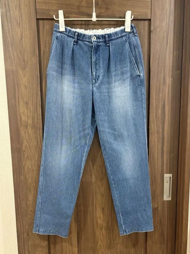 CURLY&Co./DENIM 1TUCK EZ TAPERED SLACKS