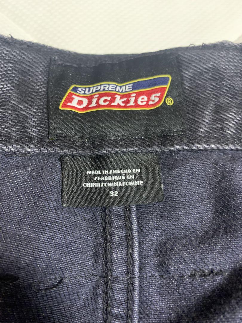 supreme×Dickies ダブルニー ブラックデニムw32 - メルカリ