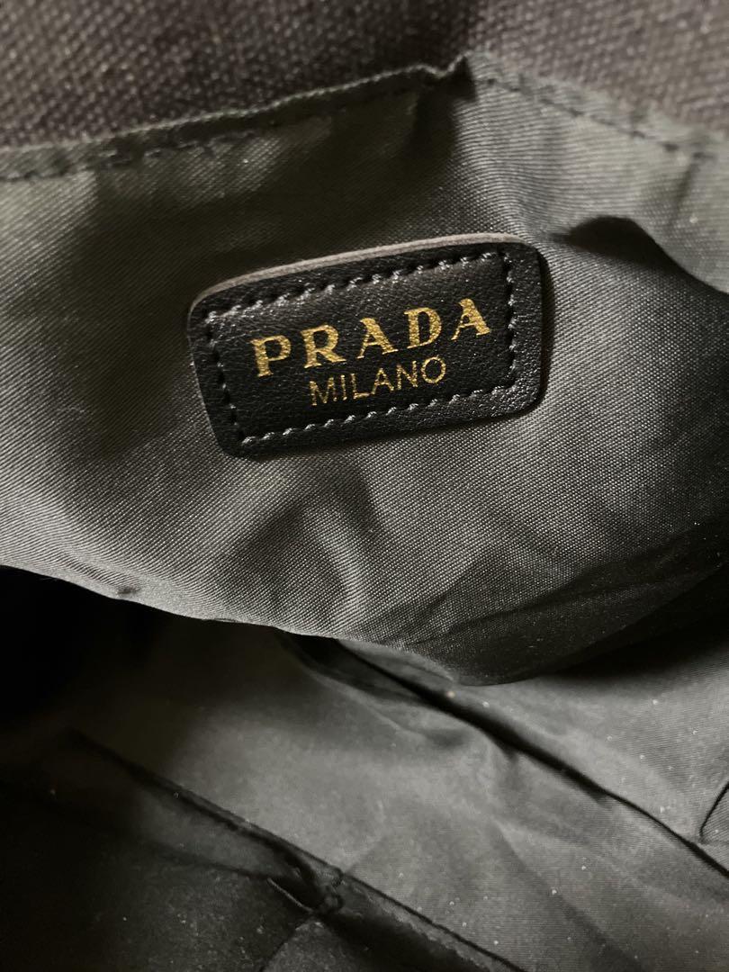 マジの生活困窮者です　限界なのでお願いします　PRADA 　カナパ　黒