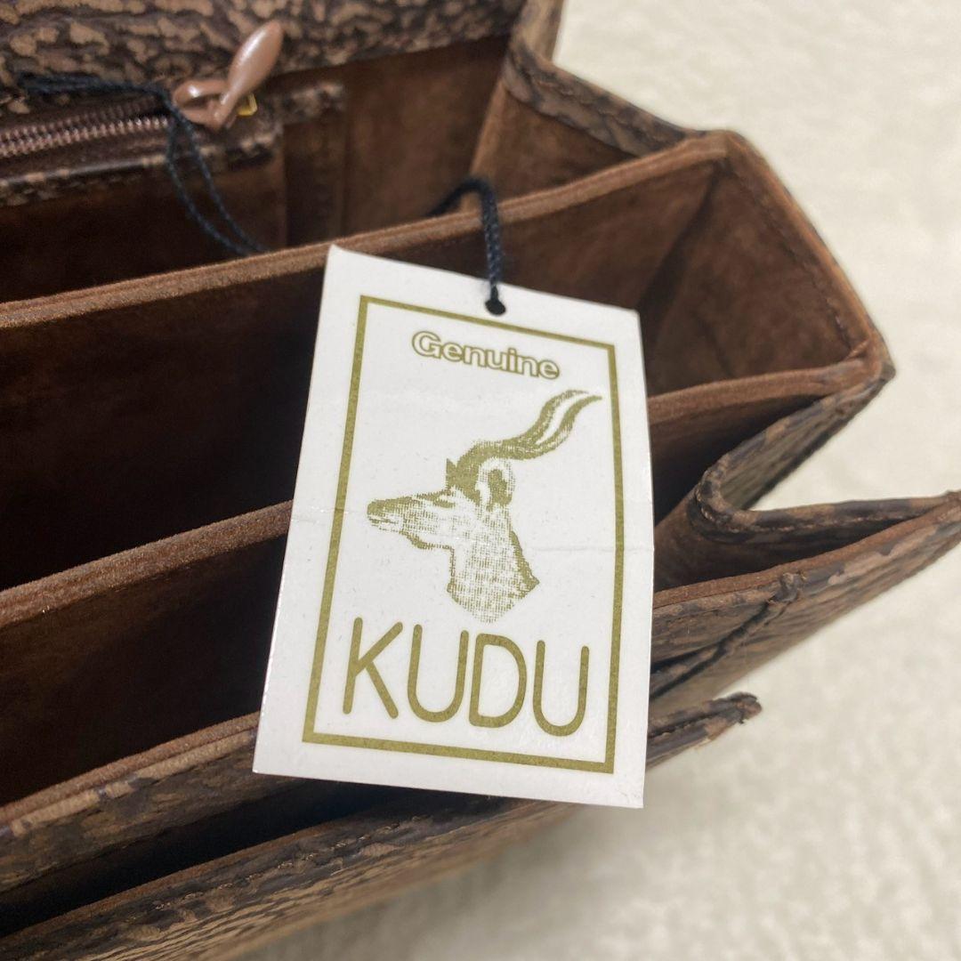 未使用　アミエット　希少　KUDUレザー　ダイヤルロック　バッグ　セカンドバッグ