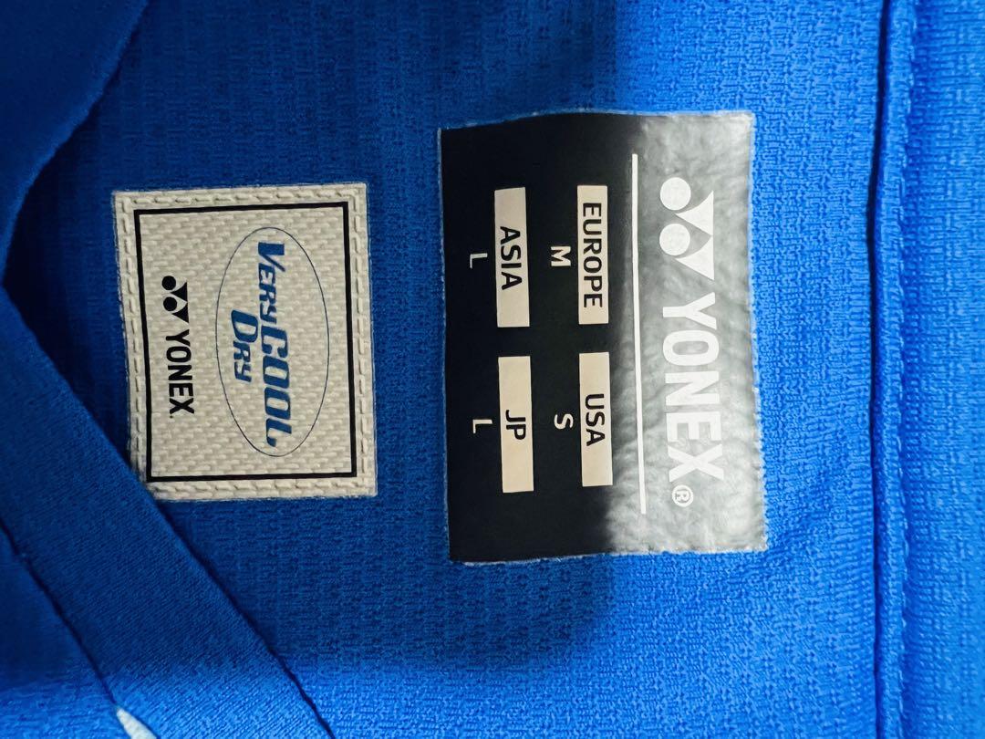 YONEX バドミントンウェア Lサイズ 青 Very Cool Dry