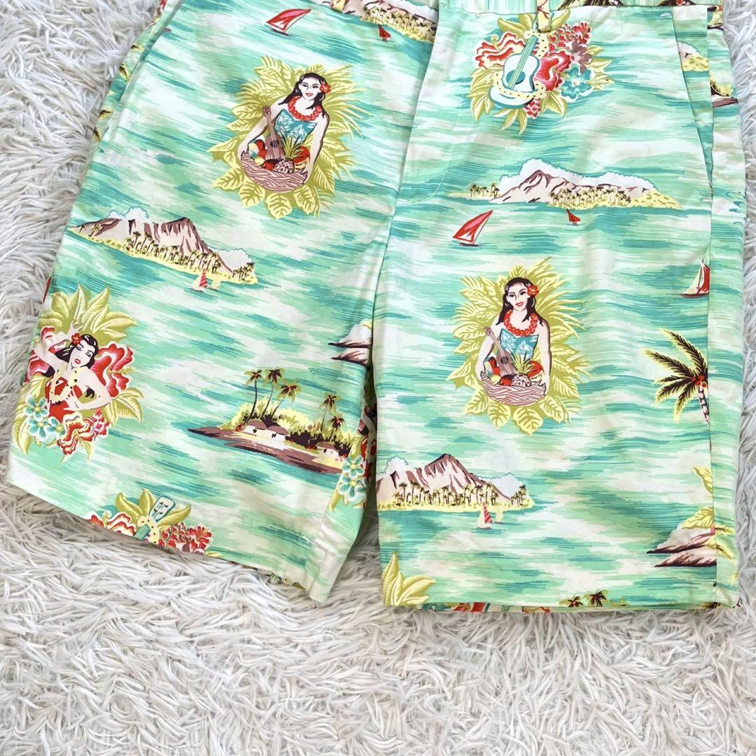 【美品】ポロ ラルフローレン　アロハ ショートパンツ　ポロベア　フラガール　現行