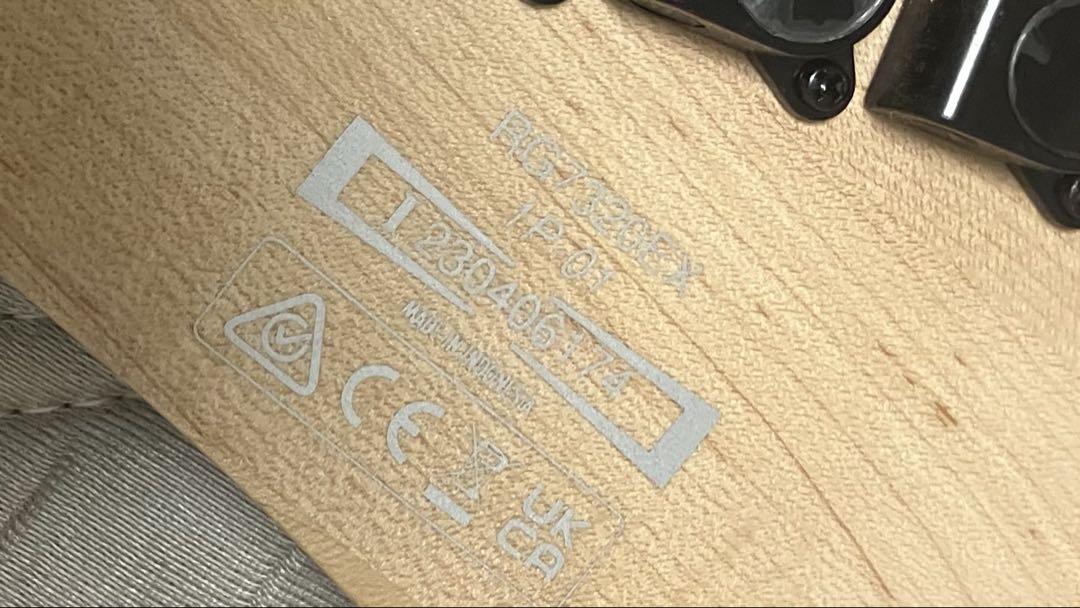 【値下済】Ibanez RG7320ex黒　7弦エレキギター