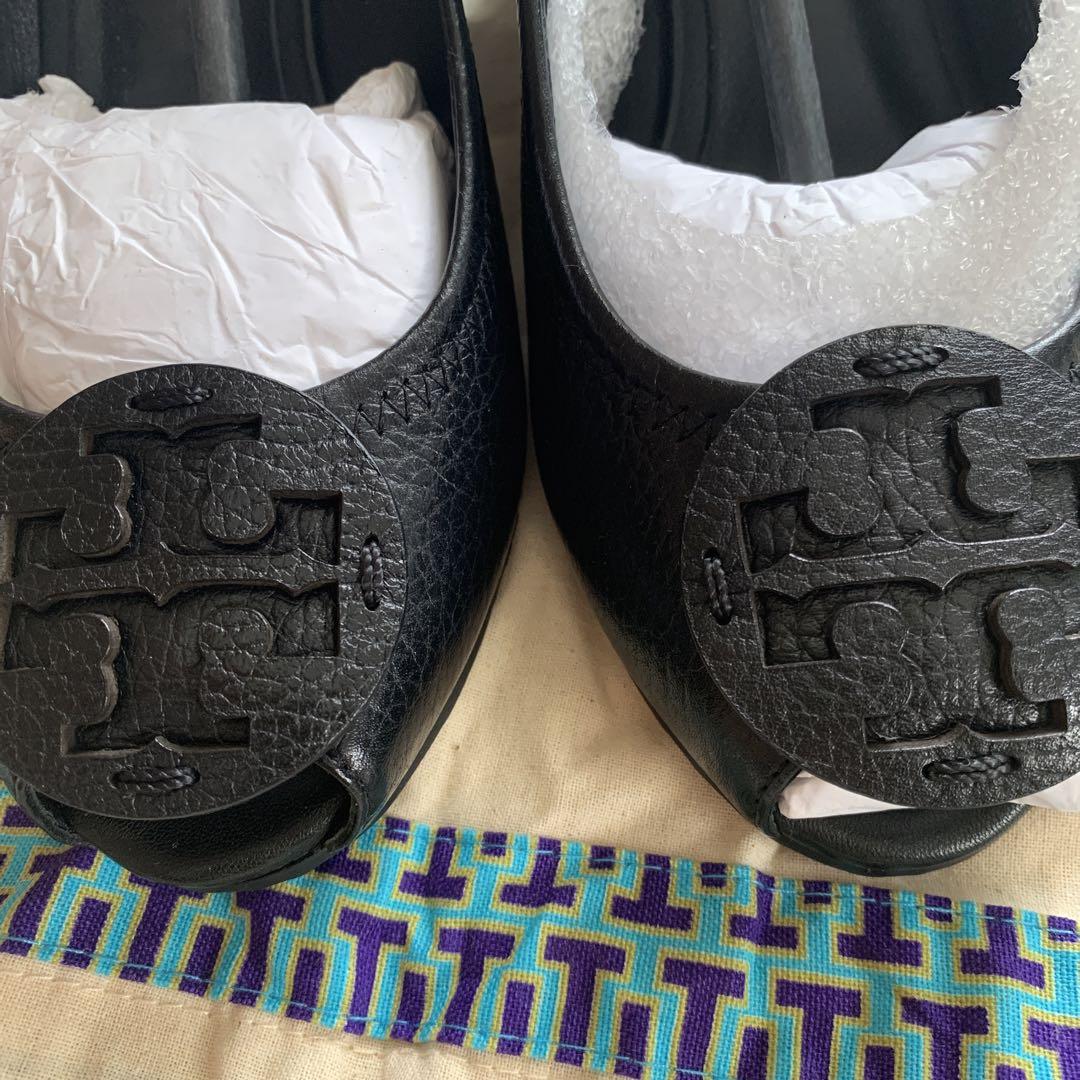 Tory Burch 黒レザーパンプス 保存袋付き