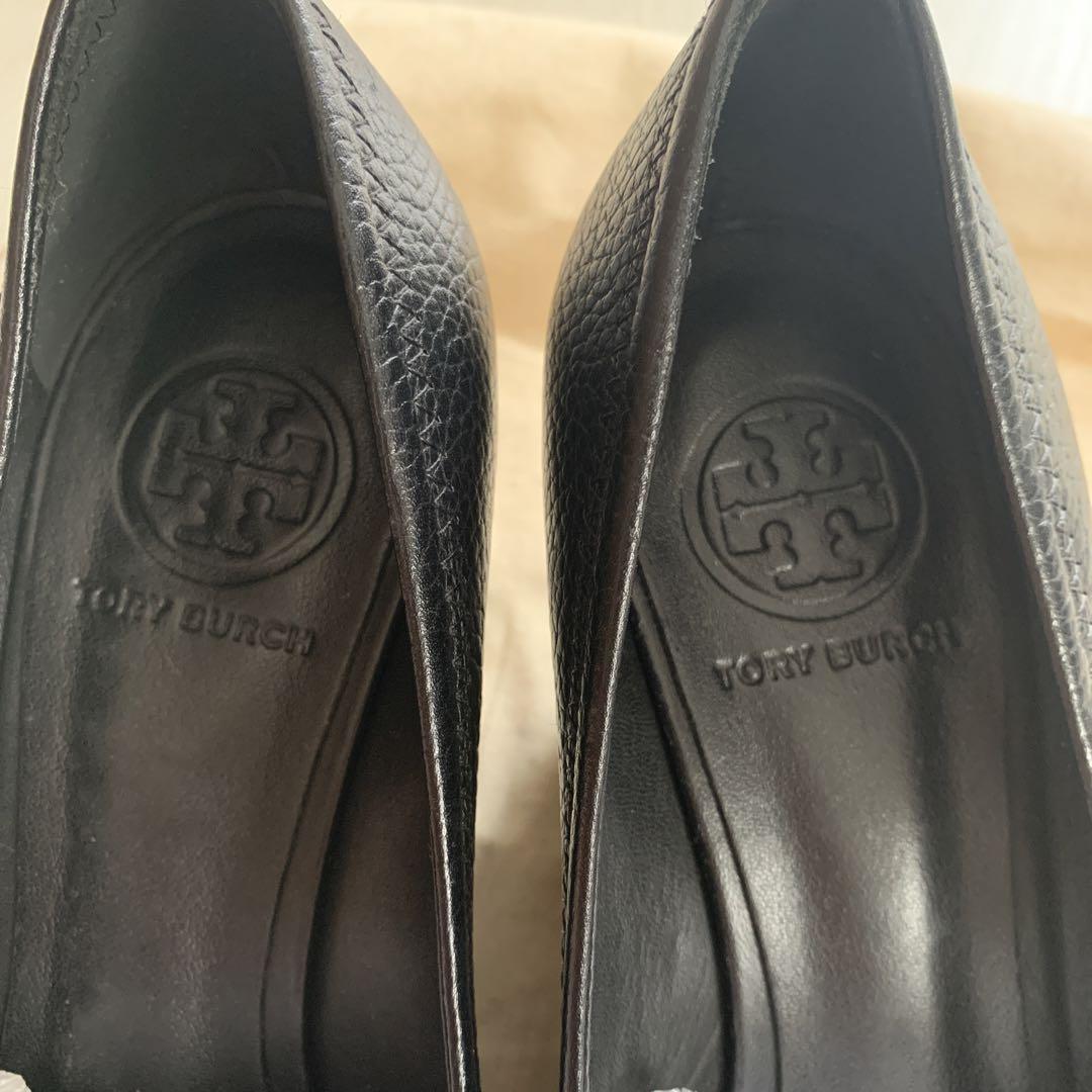 Tory Burch 黒レザーパンプス 保存袋付き