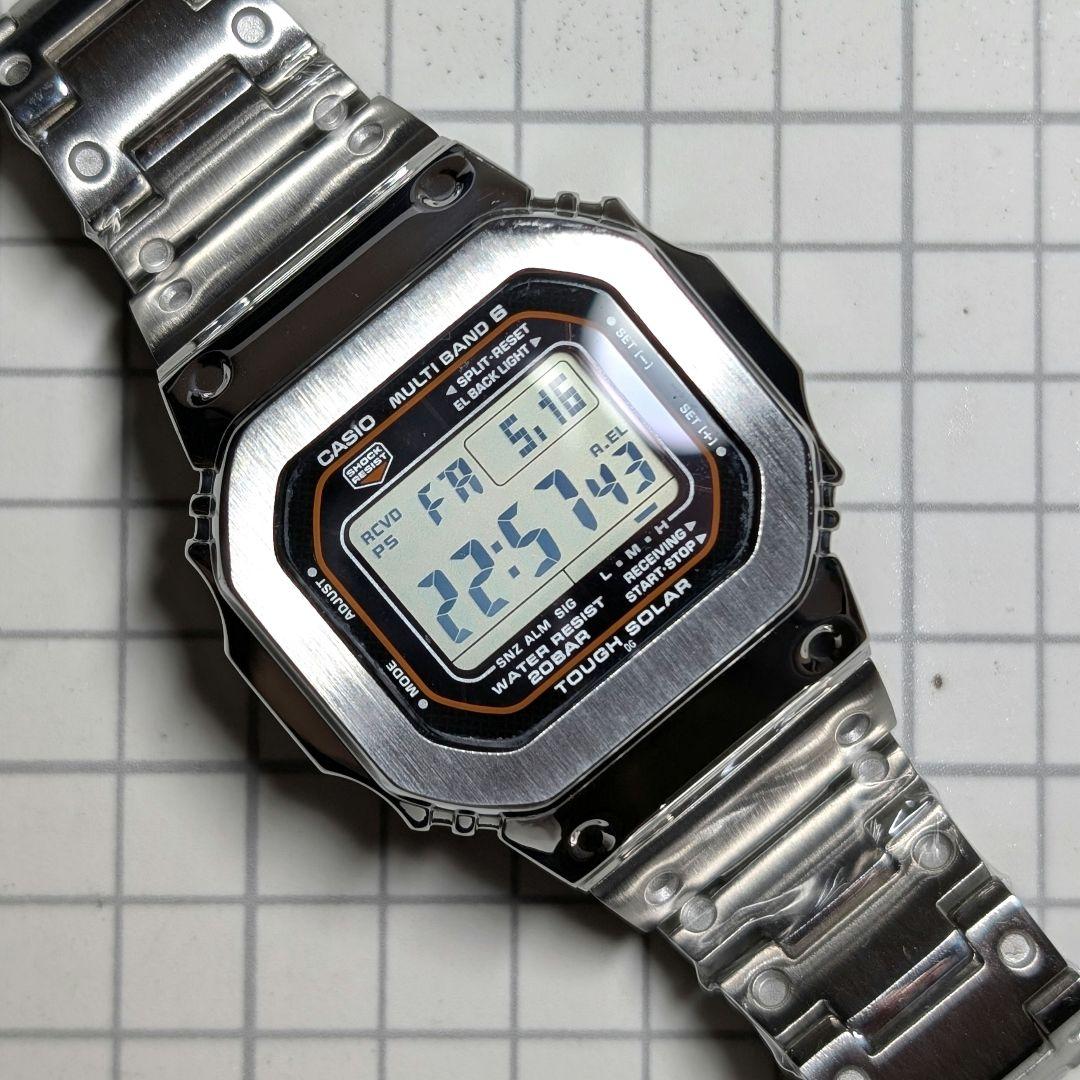 G-SHOCK GWM5610 電波ソーラー シルバーフルメタル