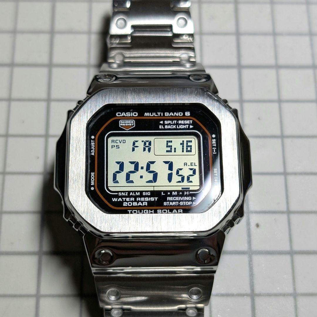 G-SHOCK GWM5610 電波ソーラー シルバーフルメタル