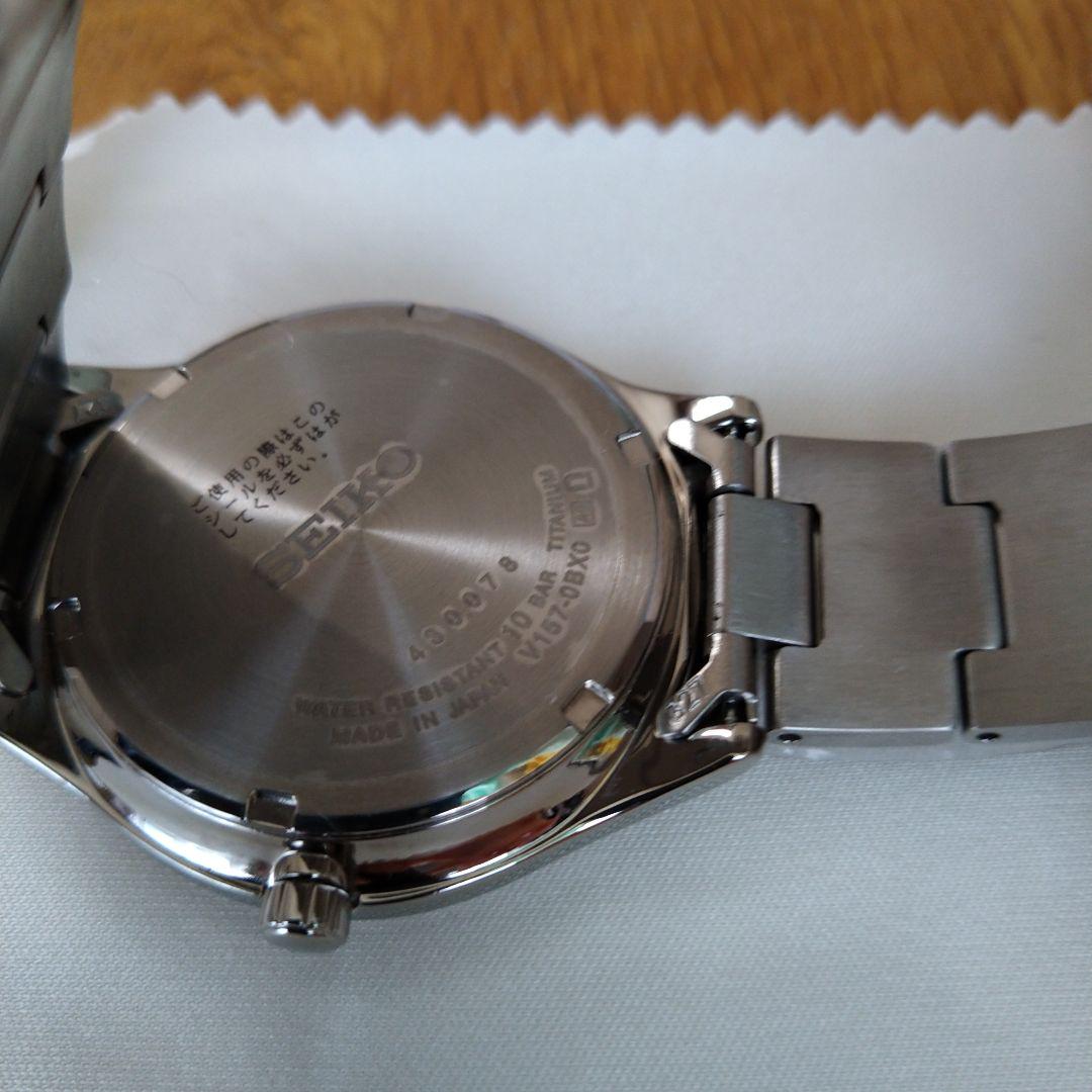 SEIKO セイコーコレクション チタンメンズ ソーラー腕時計SBPX101