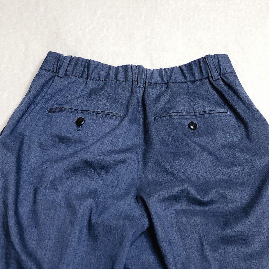 グリーンレーベルリラクシング　ワークトリップアウトフィッツ　パンツスーツ　ブルー