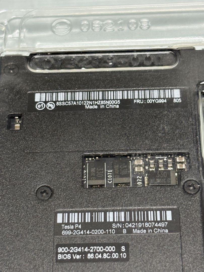 【極美品】NVIDIA エヌビディア Tesla P4 グラフィックボード グラフィックボード・グラボ・ビデオカード