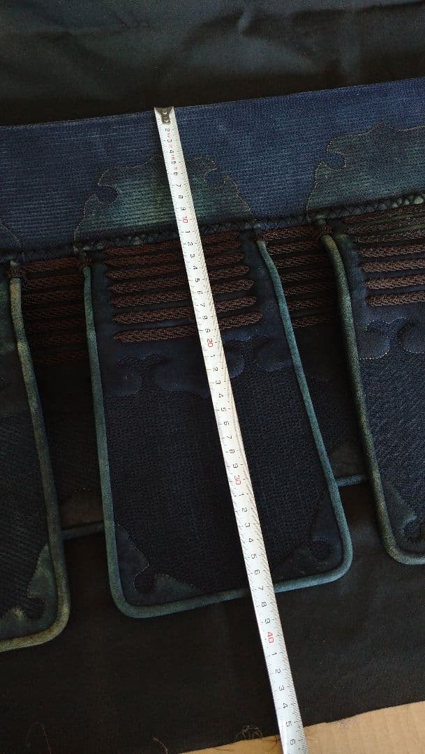 剣道 垂 ミシン刺 総紺革仕様 高級品 クリーニング済 剣道 垂 ミシン刺 総紺革仕様 高級品 クリーニング済