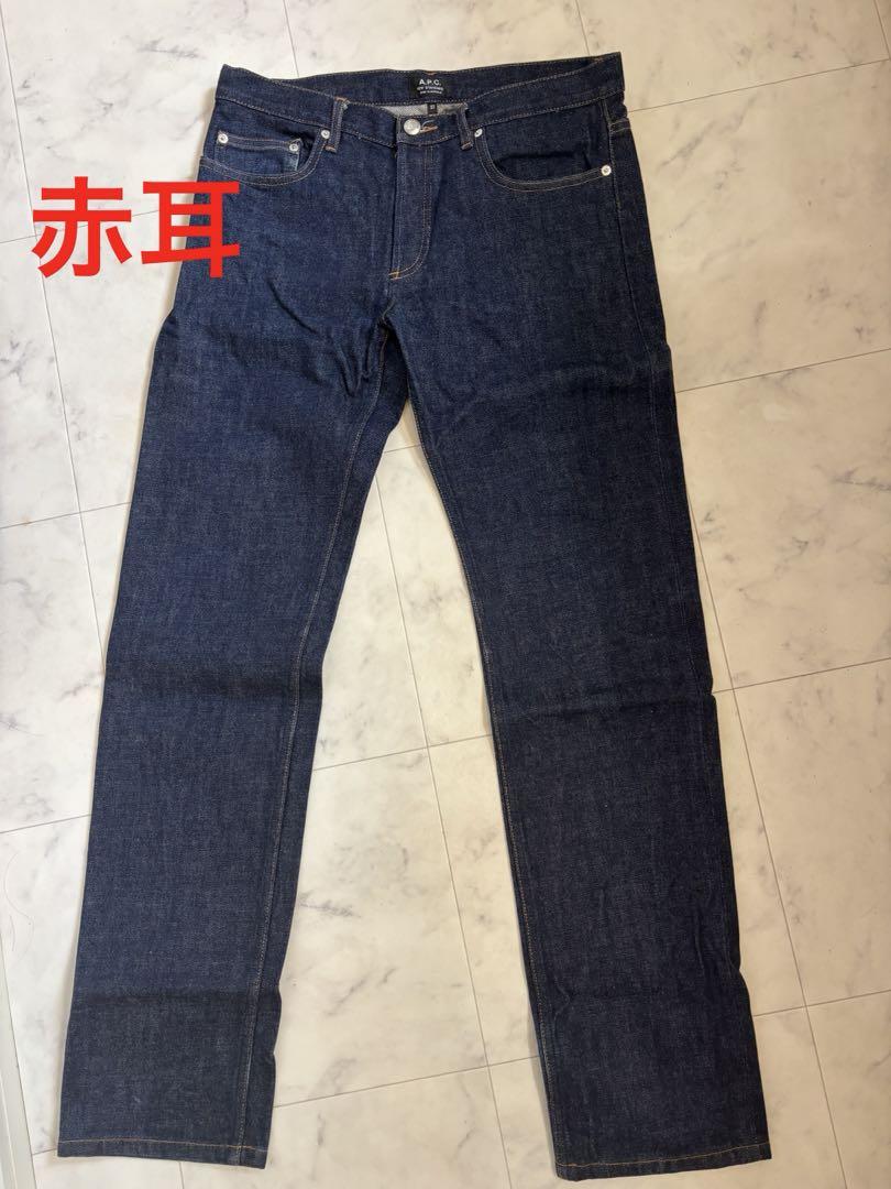 美品 濃紺 赤耳 A.P.C セルビッチ ストレートデニム W34 - メルカリ
