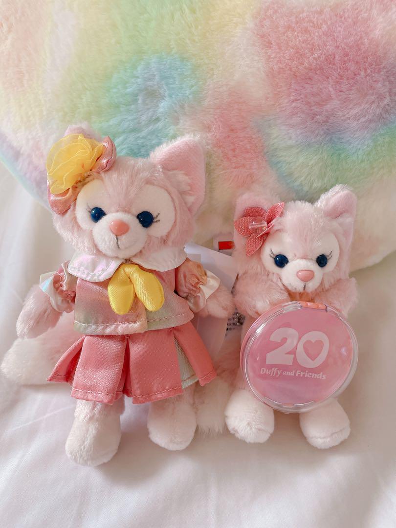 ダッフィー20周年カラフルハピネス ぬいぐるみチャームぬいバ　セット　リーナベル