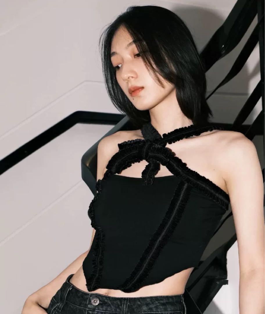 NODRESS x LABELHOOD リボン　キャミソール　トップス NODRESS x LABELHOOD リボン キャミソール トップス - メルカリ