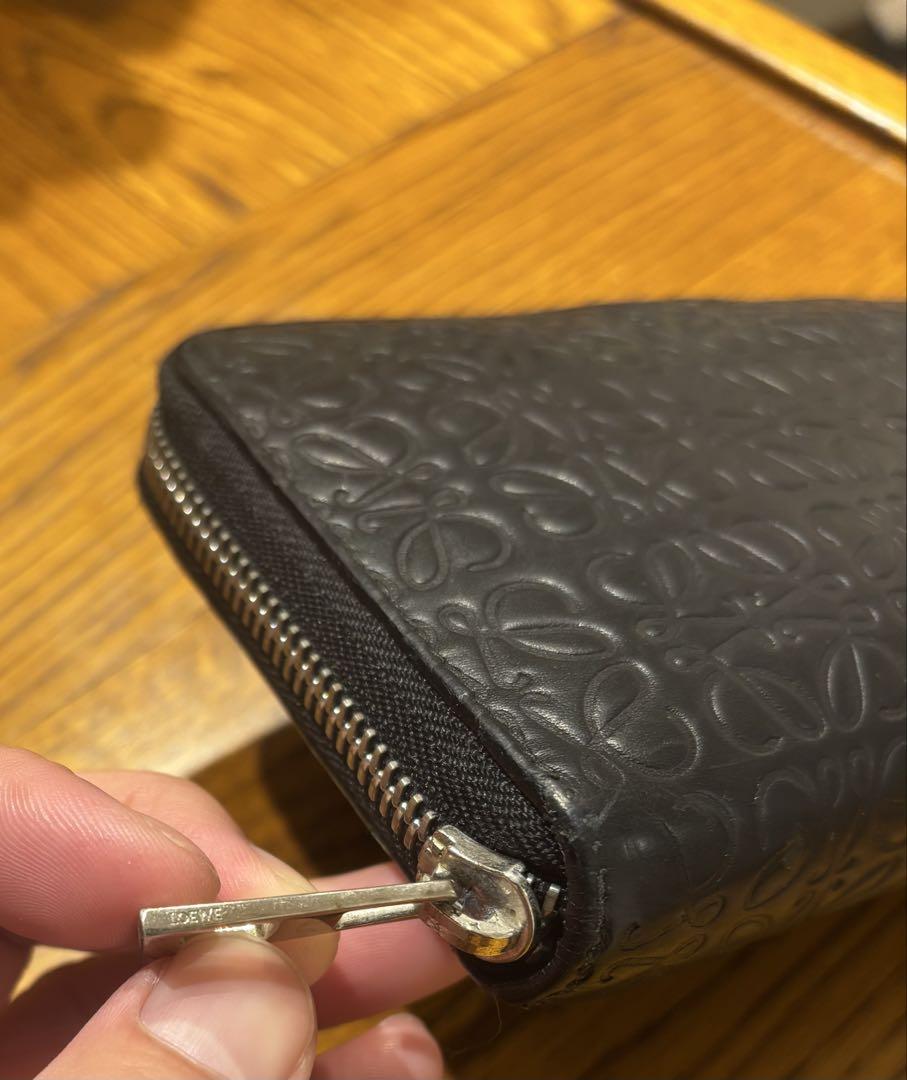 LOEWE ロエベ　アナグラム長財布　ブラック