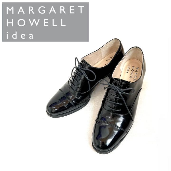 MARGARET HOWELL idea エナメルレースアップシューズ 22.5
