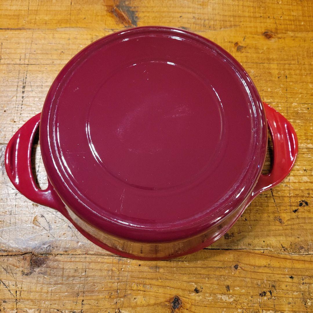 ★お求めやすく価格改定★ 美品】希少 ダッチオーブン エナメルクッキングポット Coleman バーベキュー・調理用品