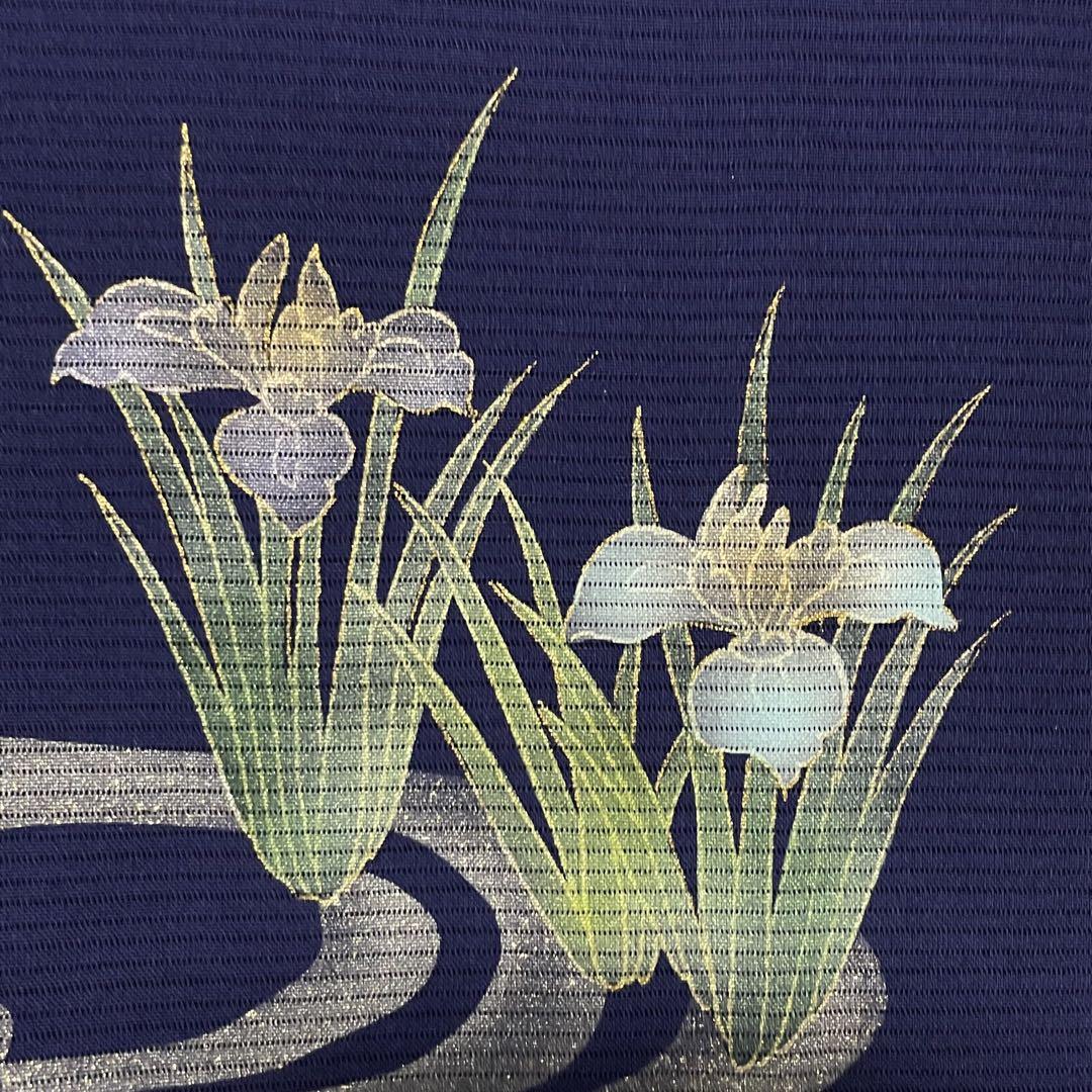 D88 夏着物 訪問着 菖蒲 流水 絽 正絹 美品 - メルカリ