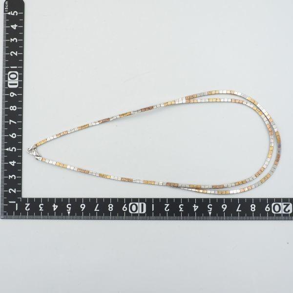 により┐ P13 シルバー オメガチェーン ネックレス 9WwiP-m83053532431 ヴィンテージ 925刻印 2連 ✐いします