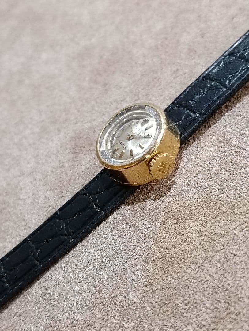 ロレックス カメレオン 18金無垢 カットガラス 手巻 ビンテージ アンティーク ロレックス カメレオン 18金無垢 カットガラス 手巻 ビンテージ アンティーク