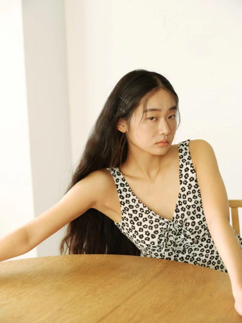 ロザリームーン Flower Crepe Dress