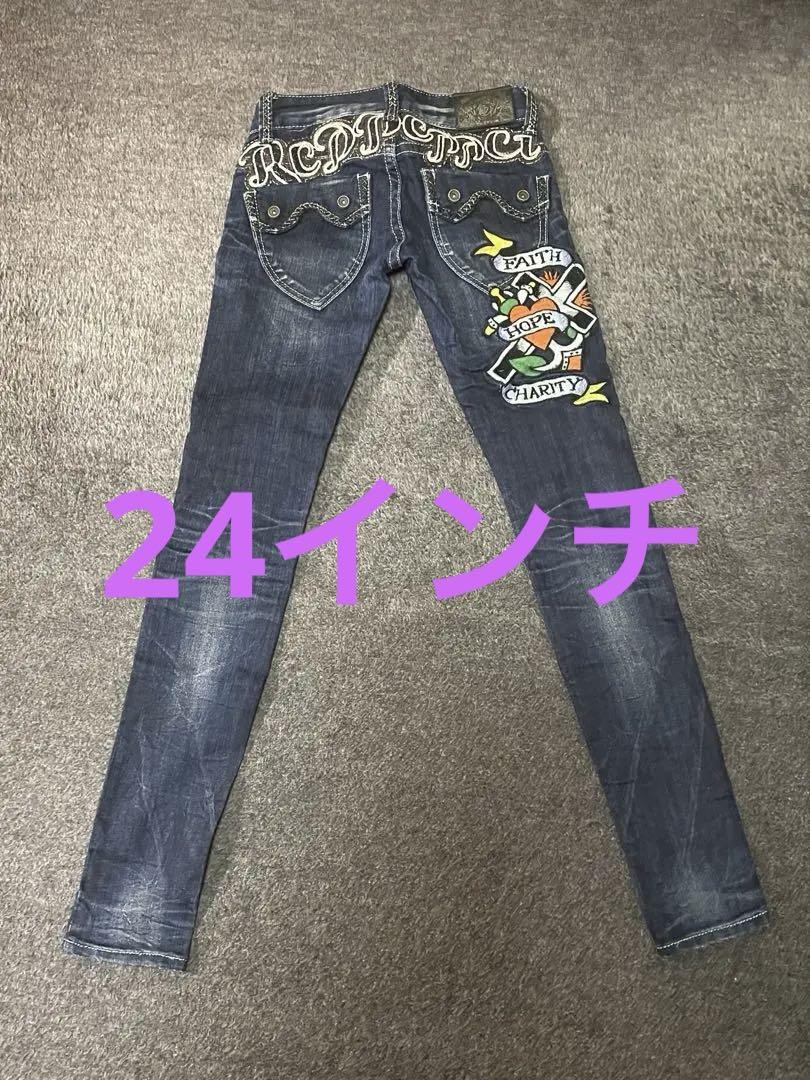 レッドペッパー エドハーディー コラボ デニム 刺繍