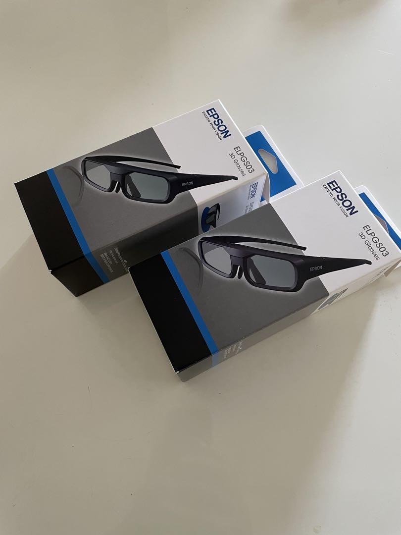 芸能人愛用のおすすめ最新情報 Epson ELPGS03 3Dメガネ 2個セット - メルカリ プロジェクター