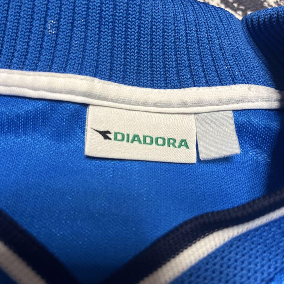 DIADORA サッカーウェア青 長袖 PERONI Napoli Lサイズ程度