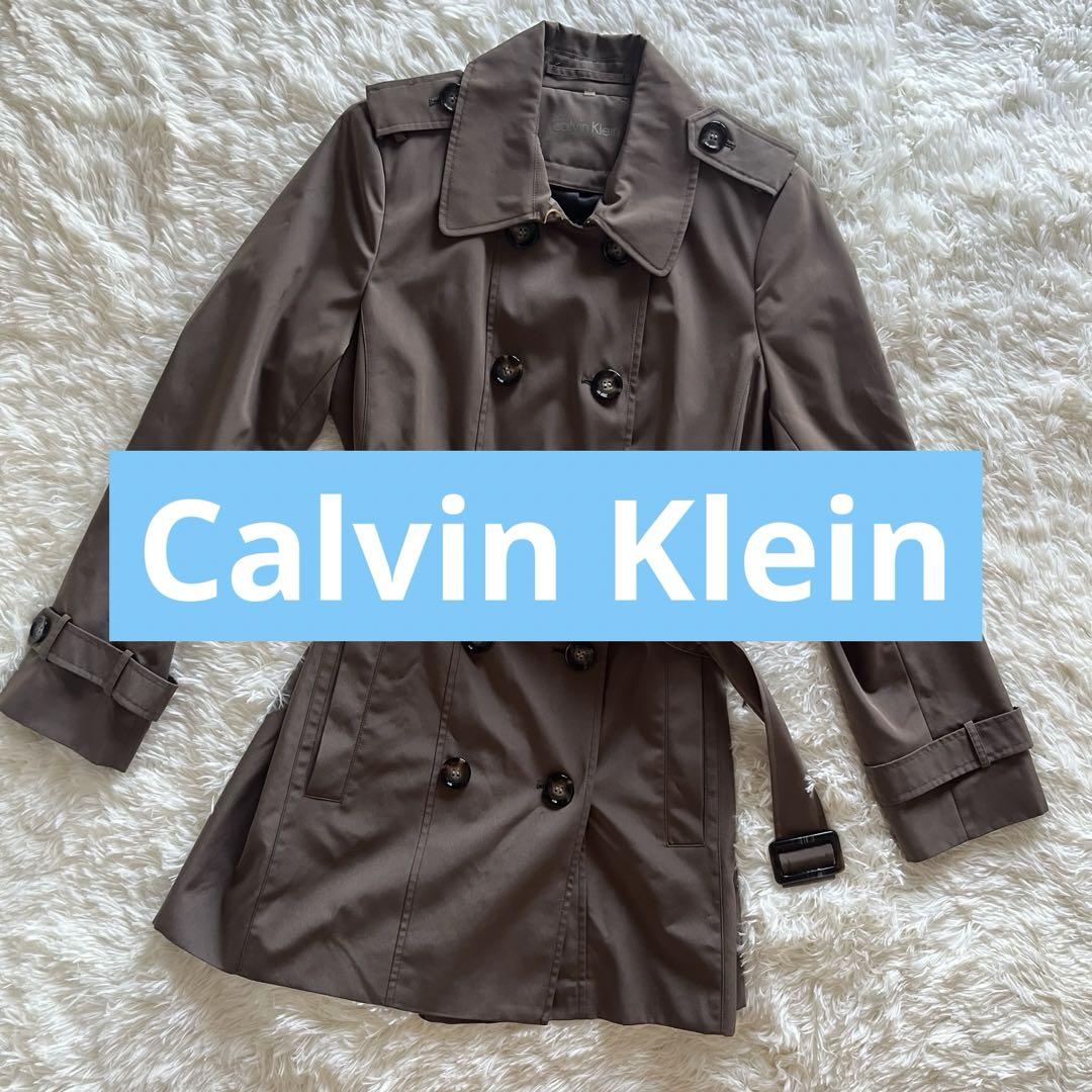 最終値下げ　Calvin Klein トレンチコート モカ ブラウン系 ベージュ