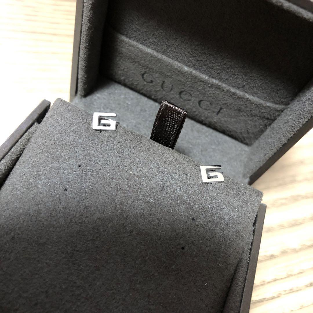 SK^_^  GUCCI Gロゴピアス シルバー