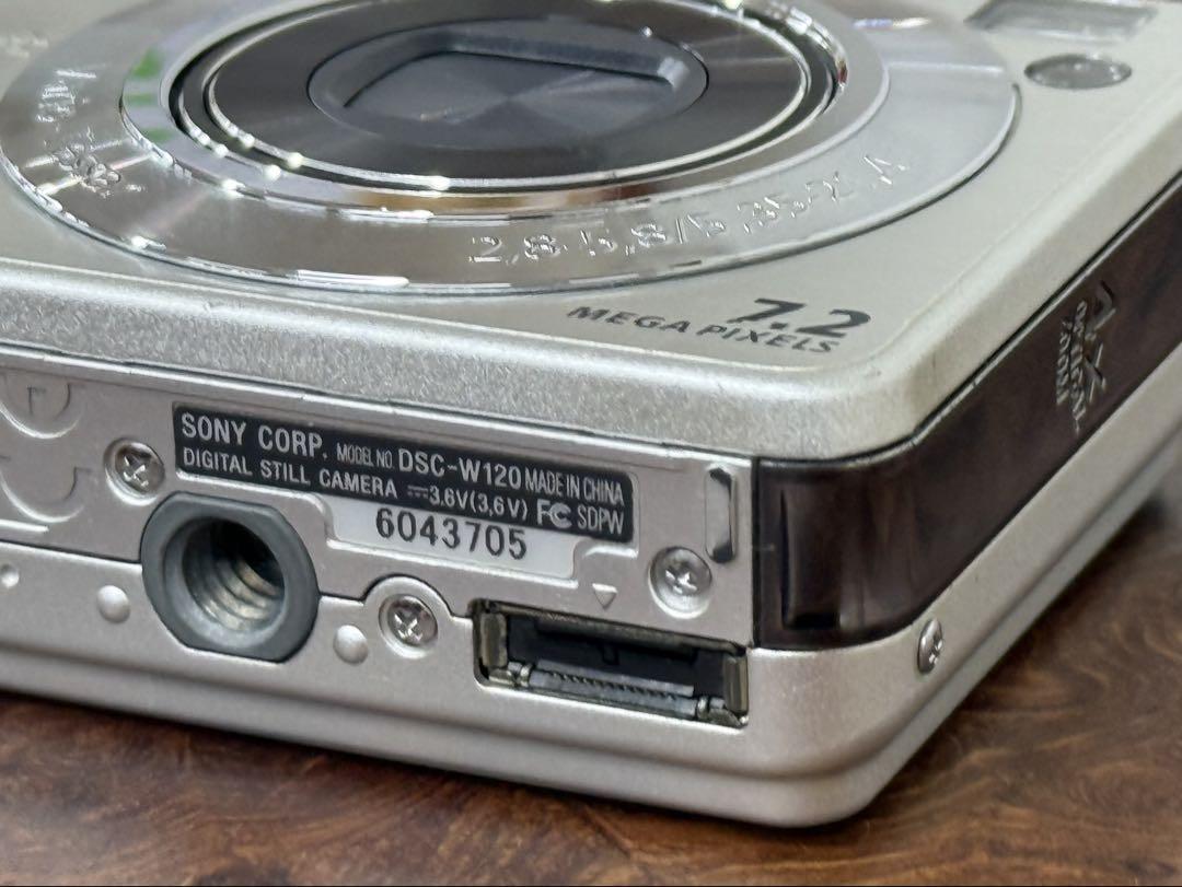 【良品】SONY Cyber-shot DSC-W120 シルバー