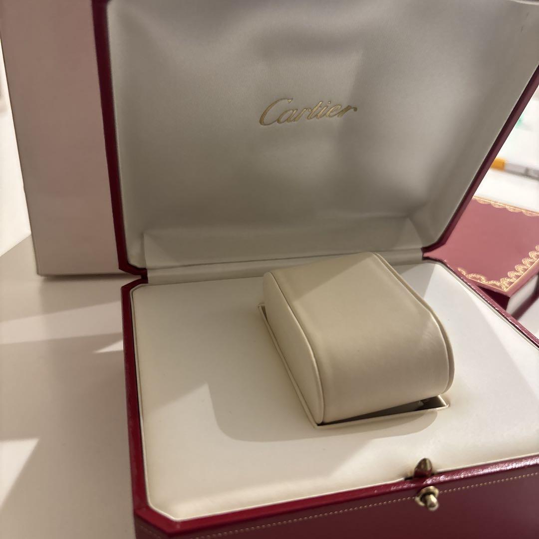 Cartier 赤 レザー 六角形 ボックス　高級時計ケース