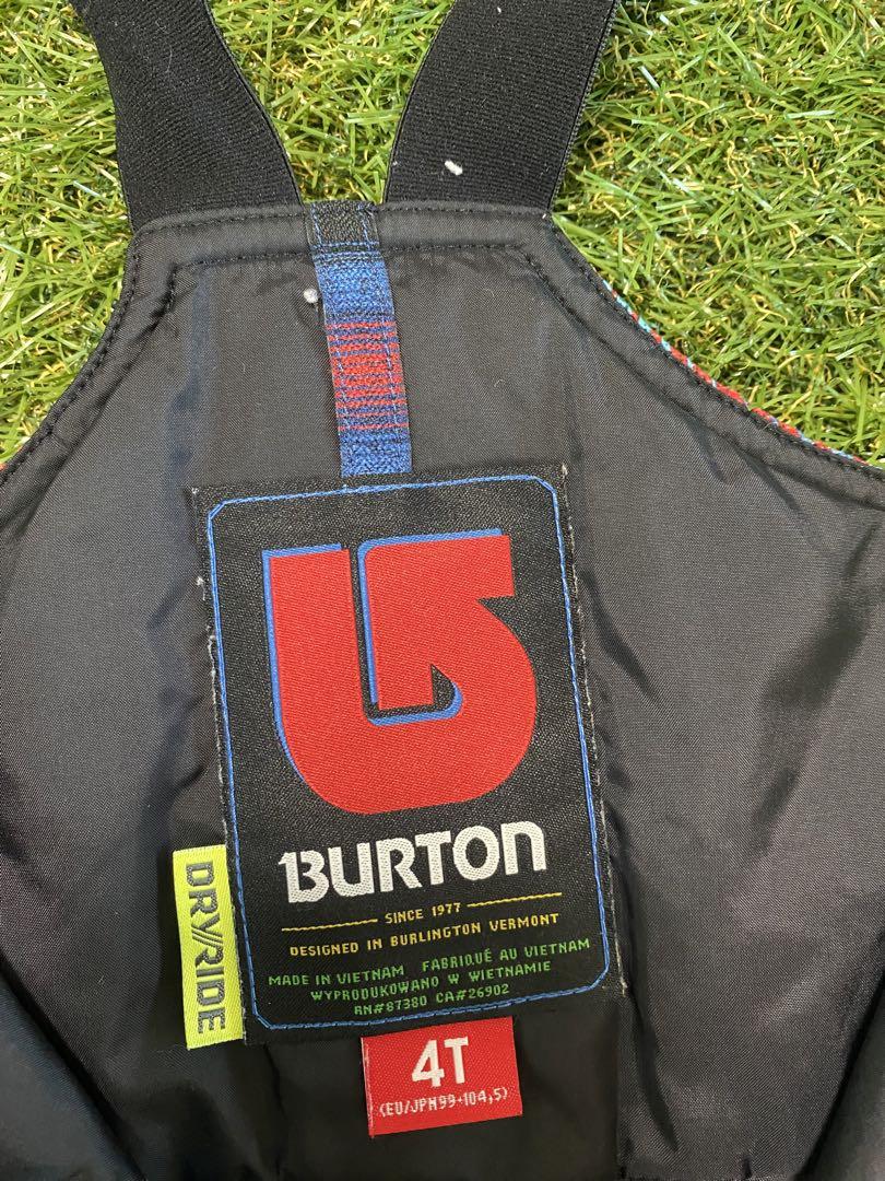 Burton スノーボードウェア 子ども用 青/赤　4T