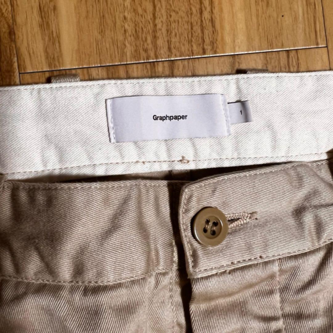 Graphpaper 22ss CHINO TUCK TAPERED PANTS