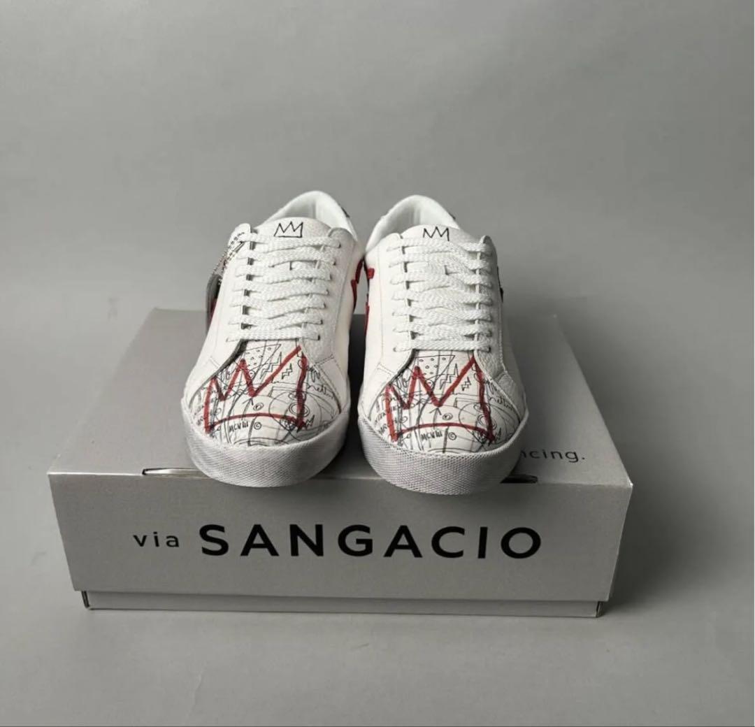 via SANGACIO Jean-Michel Basquiat スニーカー