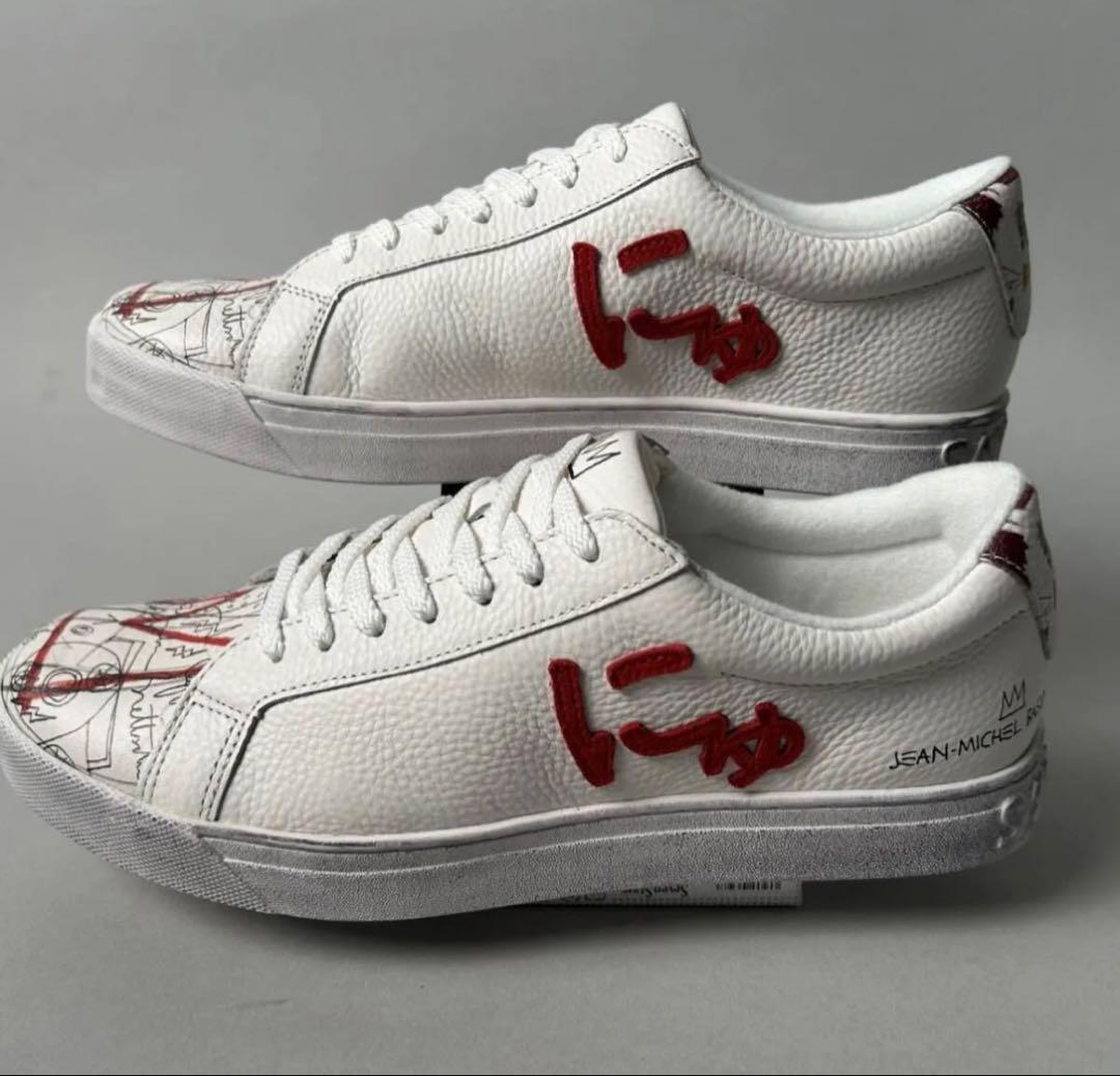 via SANGACIO Jean-Michel Basquiat スニーカー