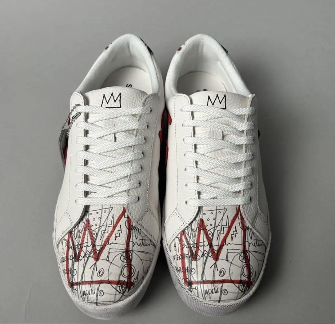 via SANGACIO Jean-Michel Basquiat スニーカー