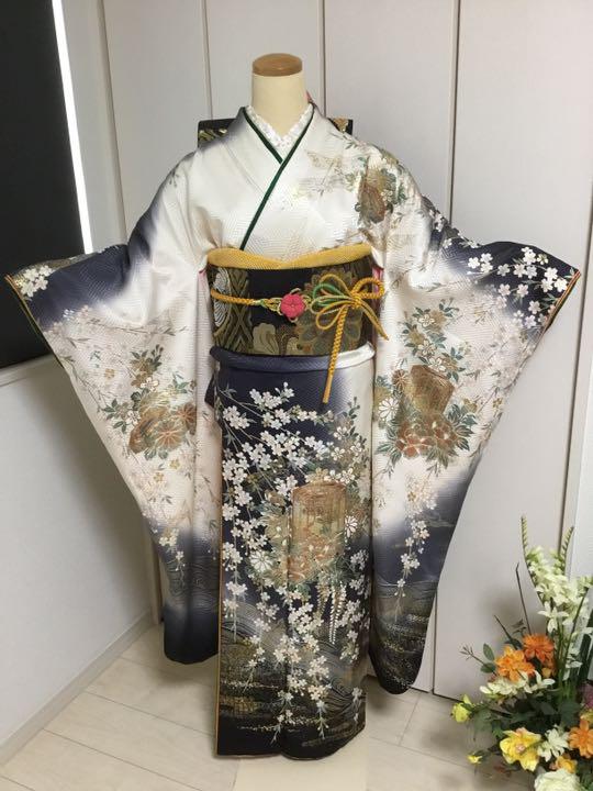 2022好評 専用 4 6まで 白地に古典柄正絹振袖 買い足し無しのフルセット 草履バッグ M5EFa-m83077251066 好評日本製