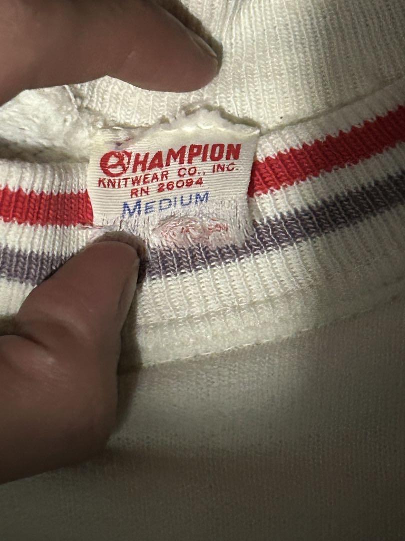 60s Champion ランタグ 半袖スウェット　カレッジ
