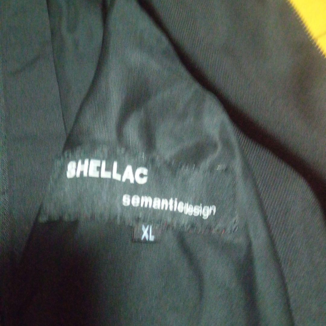 SHELLAC　semantic ロングフードベスト　ノースリーブパーカー　ＸＬ