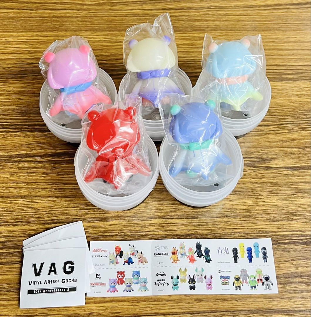 VAG 10th 2 デンシコダコ ガチャ ソフビ 全5種セット 新色