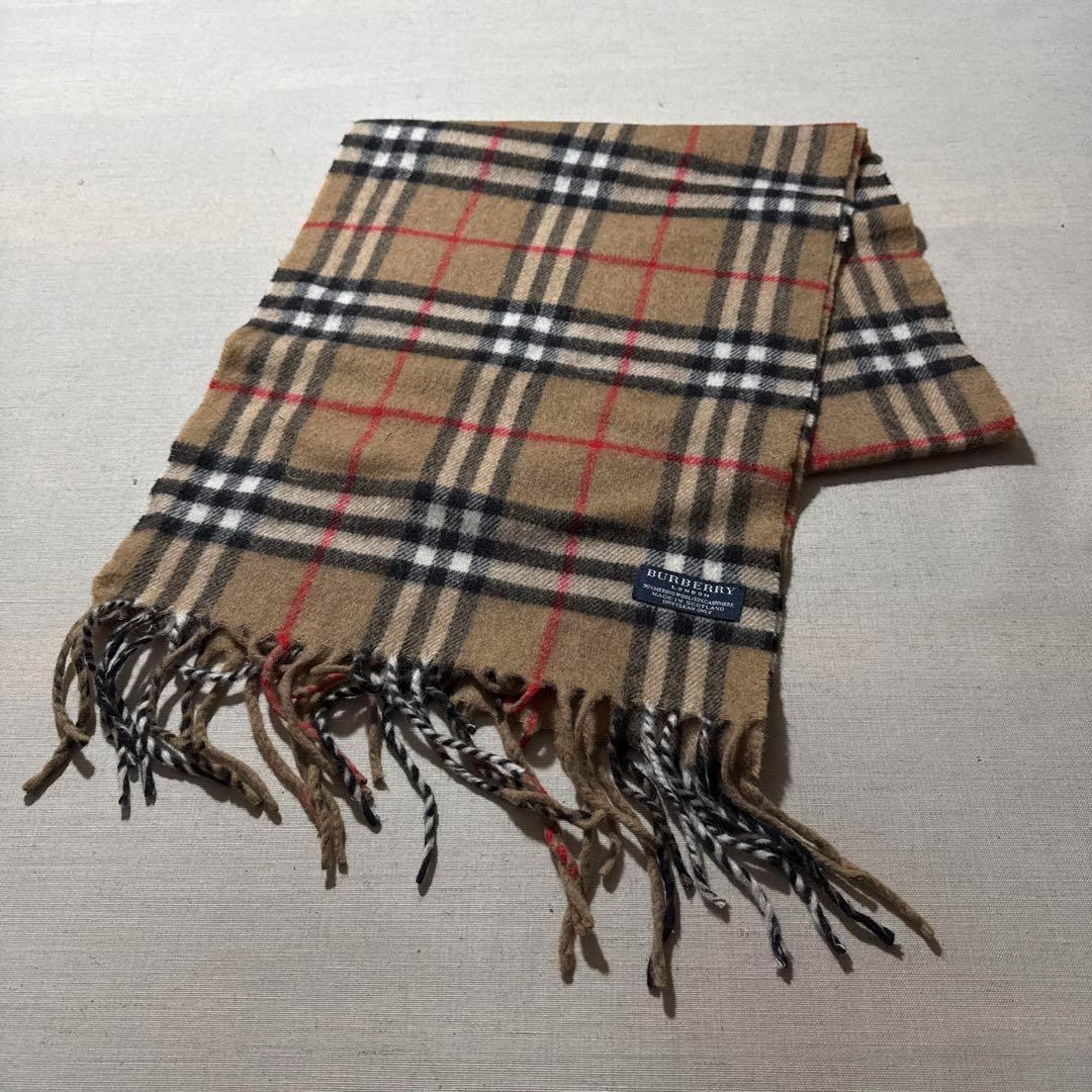 Burberry バーバリーロンドン 100％カシミア ノヴァチェック マフラー